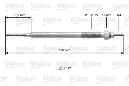 Свеча накаливания VALEO 345154