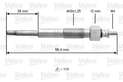 Свеча накаливания VALEO 345155