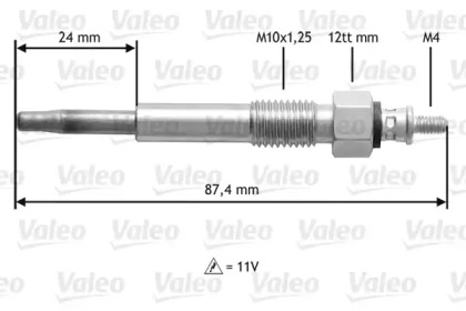 Свеча накаливания VALEO 345159