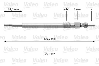 Свеча накаливания VALEO 345164