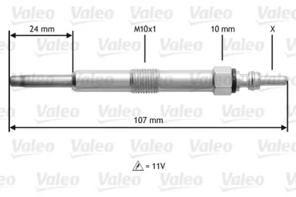 Свеча накаливания VALEO 345165