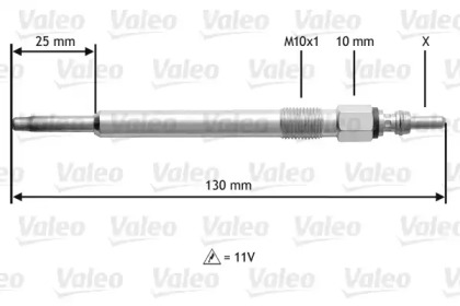 Свеча накаливания VALEO 345166