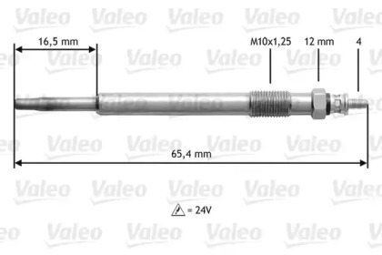 Свеча накаливания VALEO 345169