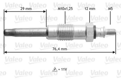 Свеча накаливания VALEO 345170