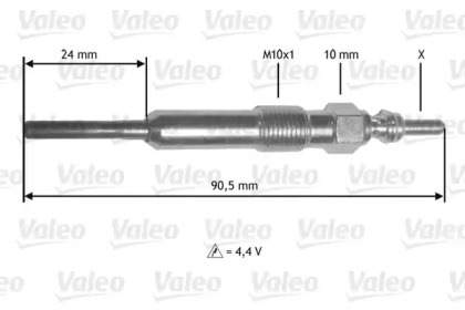 Свеча накаливания VALEO 345172