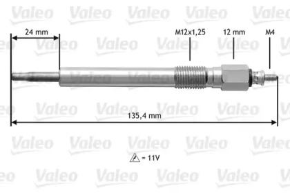 Свеча накаливания VALEO 345178