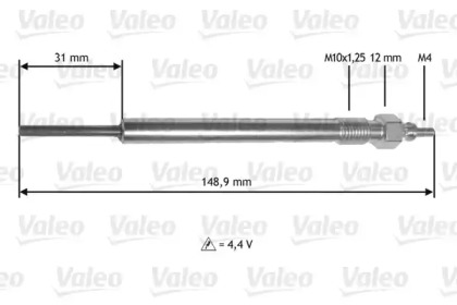 Свеча накаливания VALEO 345182