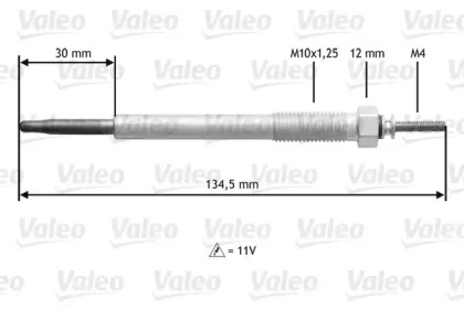 Свеча накаливания VALEO 345185