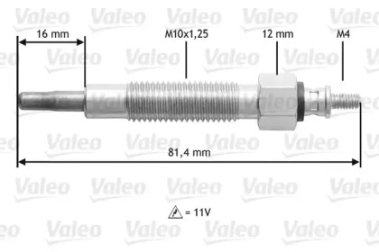 Свеча накаливания VALEO 345186