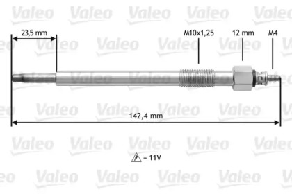 Свеча накаливания VALEO 345187