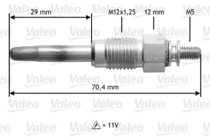 Свеча накаливания VALEO 345190