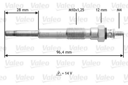 Свеча накаливания VALEO 345193