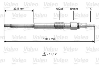 Свеча накаливания VALEO 345194