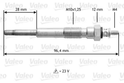 Свеча накаливания VALEO 345198