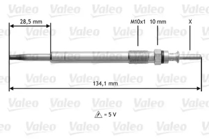 Свеча накаливания VALEO 345200