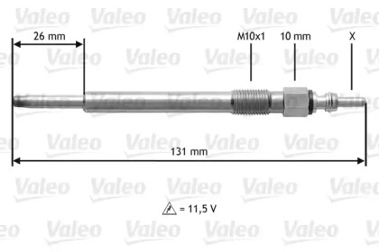 Свеча накаливания VALEO 345201