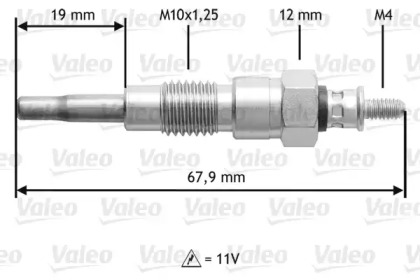 Свеча накаливания VALEO 345203