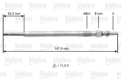 Свеча накаливания VALEO 345204