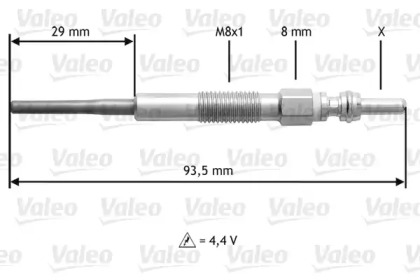 Свеча накаливания VALEO 345206