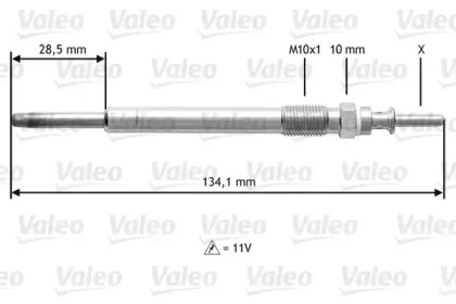 Свеча накаливания VALEO 345208