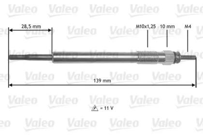 Свеча накаливания VALEO 345211