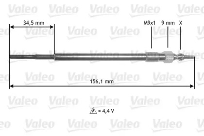 Свеча накаливания VALEO 345218