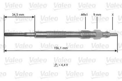 Свеча накаливания VALEO 345219