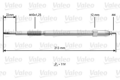 Свеча накаливания VALEO 345221