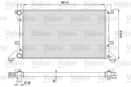 Теплообменник VALEO 231605