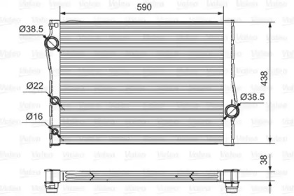 Теплообменник VALEO 701549