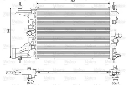 Теплообменник VALEO 701594