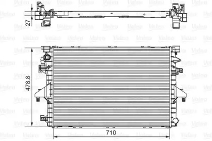 Теплообменник VALEO 701654