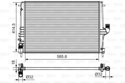 Теплообменник VALEO 735635