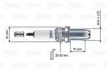 Свеча зажигания VALEO 246850