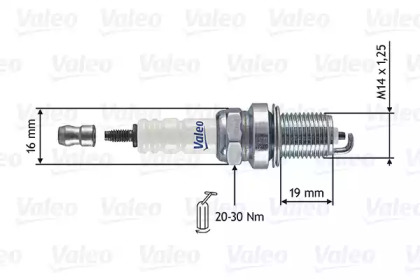 Свеча зажигания VALEO 246855