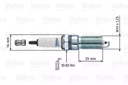 Свеча зажигания VALEO 246866