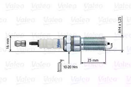 Свеча зажигания VALEO 246876