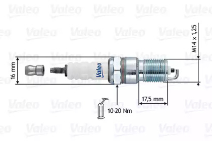 Свеча зажигания VALEO 246910