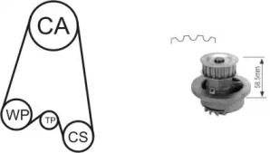 Водяной насос + комплект зубчатого ремня AIRTEX WPK-116401