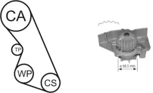Водяной насос + комплект зубчатого ремня AIRTEX WPK-136102
