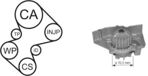 Водяной насос + комплект зубчатого ремня AIRTEX WPK-157901