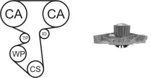 Водяной насос + комплект зубчатого ремня AIRTEX WPK-167501