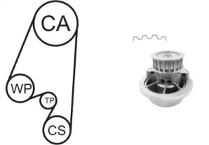 Водяной насос + комплект зубчатого ремня AIRTEX WPK-167701