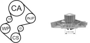 Водяной насос + комплект зубчатого ремня AIRTEX WPK-169101