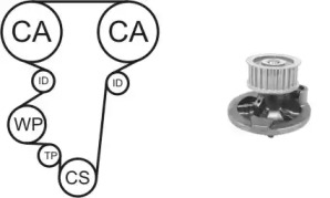 Водяной насос + комплект зубчатого ремня AIRTEX WPK-169601