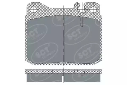 Комплект тормозных колодок SCT Germany SP 103 PR