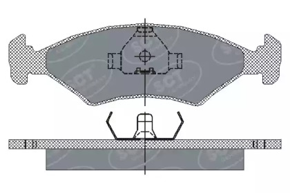 Комплект тормозных колодок SCT Germany SP 108 PR