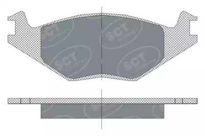 Комплект тормозных колодок SCT Germany SP 114 PR