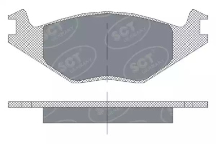 Комплект тормозных колодок SCT Germany SP 115 PR