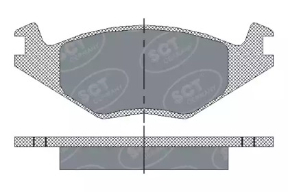 Комплект тормозных колодок SCT Germany SP 116 PR